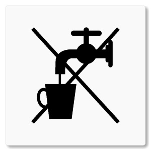 Nepitná voda, 80x80mm, bílá, Nevada